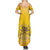 Honor Buffalo Soldiers Family Matching Summer Maxi Dress and Hawaiian Shirt African American Cavalry Yellow Version - Wonder Print Shop