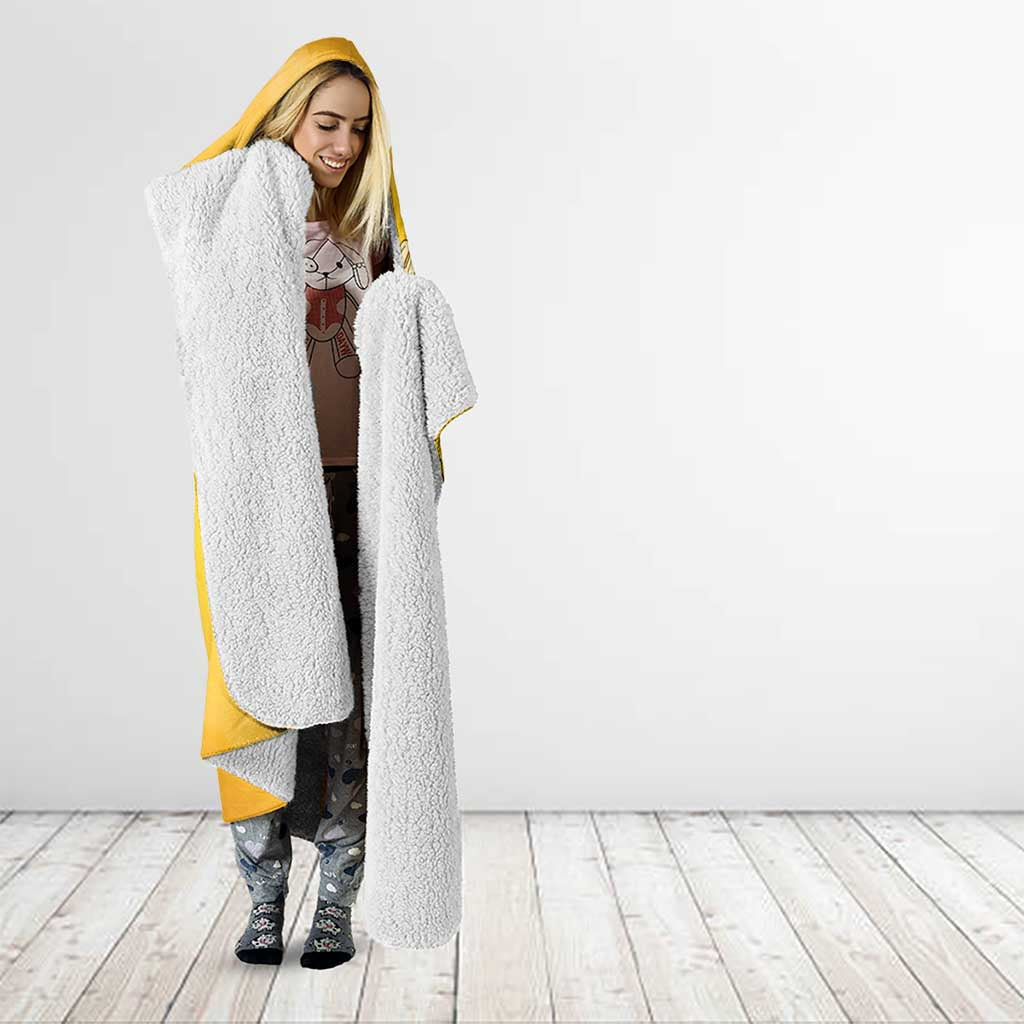 Honor Buffalo Soldiers Hooded Blanket African American Cavalry Yellow Version - Wonder Print Shop
