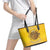 Honor Buffalo Soldiers Leather Tote Bag African American Cavalry Yellow Version - Wonder Print Shop