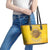 Honor Buffalo Soldiers Leather Tote Bag African American Cavalry Yellow Version - Wonder Print Shop