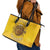Honor Buffalo Soldiers Leather Tote Bag African American Cavalry Yellow Version - Wonder Print Shop