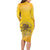 Honor Buffalo Soldiers Long Sleeve Bodycon Dress African American Cavalry Yellow Version - Wonder Print Shop