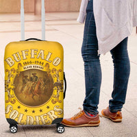 Honor Buffalo Soldiers Luggage Cover African American Cavalry Yellow Version - Wonder Print Shop