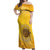 Honor Buffalo Soldiers Off Shoulder Maxi Dress African American Cavalry Yellow Version - Wonder Print Shop