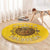Honor Buffalo Soldiers Round Carpet African American Cavalry Yellow Version - Wonder Print Shop