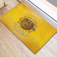 Honor Buffalo Soldiers Rubber Doormat African American Cavalry Yellow Version - Wonder Print Shop