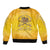Honor Buffalo Soldiers Sleeve Zip Bomber Jacket African American Cavalry Yellow Version - Wonder Print Shop