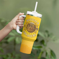 Honor Buffalo Soldiers Tumbler With Handle African American Cavalry Yellow Version - Wonder Print Shop