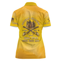 Honor Buffalo Soldiers Women Polo Shirt African American Cavalry Yellow Version - Wonder Print Shop