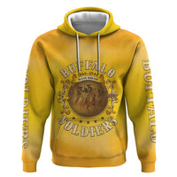 Honor Buffalo Soldiers Zip Hoodie African American Cavalry Yellow Version - Wonder Print Shop