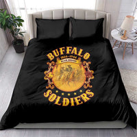 Honor Buffalo Soldiers Bedding Set African American Cavalry Black Version - Wonder Print Shop