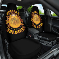 Honor Buffalo Soldiers Car Seat Cover African American Cavalry Black Version - Wonder Print Shop
