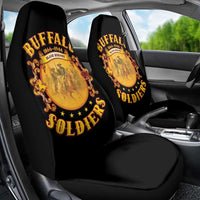 Honor Buffalo Soldiers Car Seat Cover African American Cavalry Black Version - Wonder Print Shop