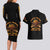 Honor Buffalo Soldiers Couples Matching Long Sleeve Bodycon Dress and Hawaiian Shirt African American Cavalry Black Version - Wonder Print Shop