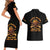 Honor Buffalo Soldiers Couples Matching Short Sleeve Bodycon Dress and Hawaiian Shirt African American Cavalry Black Version - Wonder Print Shop