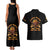 Honor Buffalo Soldiers Couples Matching Tank Maxi Dress and Hawaiian Shirt African American Cavalry Black Version - Wonder Print Shop