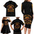 Honor Buffalo Soldiers Family Matching Long Sleeve Bodycon Dress and Hawaiian Shirt African American Cavalry Black Version - Wonder Print Shop
