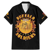 Honor Buffalo Soldiers Family Matching Mermaid Dress and Hawaiian Shirt African American Cavalry Black Version - Wonder Print Shop