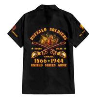 Honor Buffalo Soldiers Family Matching Mermaid Dress and Hawaiian Shirt African American Cavalry Black Version - Wonder Print Shop