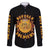 Honor Buffalo Soldiers Family Matching Off The Shoulder Long Sleeve Dress and Hawaiian Shirt African American Cavalry Black Version - Wonder Print Shop