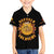Honor Buffalo Soldiers Family Matching Off The Shoulder Long Sleeve Dress and Hawaiian Shirt African American Cavalry Black Version - Wonder Print Shop