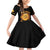 Honor Buffalo Soldiers Family Matching Off Shoulder Short Dress and Hawaiian Shirt African American Cavalry Black Version - Wonder Print Shop
