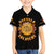 Honor Buffalo Soldiers Family Matching Short Sleeve Bodycon Dress and Hawaiian Shirt African American Cavalry Black Version - Wonder Print Shop