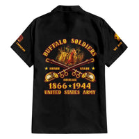 Honor Buffalo Soldiers Hawaiian Shirt African American Cavalry Black Version - Wonder Print Shop