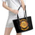 Honor Buffalo Soldiers Leather Tote Bag African American Cavalry Black Version - Wonder Print Shop