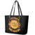 Honor Buffalo Soldiers Leather Tote Bag African American Cavalry Black Version - Wonder Print Shop