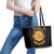 Honor Buffalo Soldiers Leather Tote Bag African American Cavalry Black Version - Wonder Print Shop