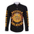 Honor Buffalo Soldiers Long Sleeve Button Shirt African American Cavalry Black Version - Wonder Print Shop