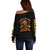 Honor Buffalo Soldiers Off Shoulder Sweater African American Cavalry Black Version - Wonder Print Shop