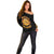 Honor Buffalo Soldiers Off Shoulder Sweater African American Cavalry Black Version - Wonder Print Shop