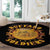 Honor Buffalo Soldiers Round Carpet African American Cavalry Black Version - Wonder Print Shop