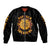 Honor Buffalo Soldiers Sleeve Zip Bomber Jacket African American Cavalry Black Version - Wonder Print Shop