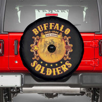 Honor Buffalo Soldiers Spare Tire Cover African American Cavalry Black Version - Wonder Print Shop
