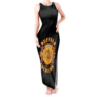 Honor Buffalo Soldiers Tank Maxi Dress African American Cavalry Black Version - Wonder Print Shop