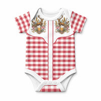 Oktoberfest Baby Onesie Country Cowboy Style Red Version