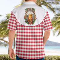 Oktoberfest Hawaiian Shirt Country Cowboy Style Red Version