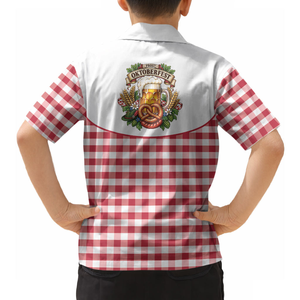 Oktoberfest Hawaiian Shirt Country Cowboy Style Red Version