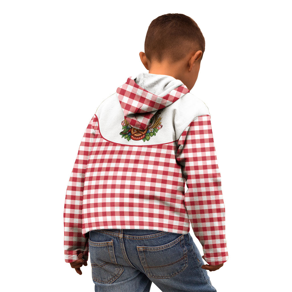 Oktoberfest Kid Hoodie Country Cowboy Style Red Version