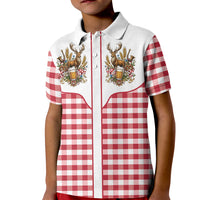 Oktoberfest Kid Polo Shirt Country Cowboy Style Red Version