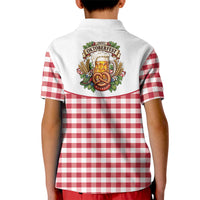 Oktoberfest Kid Polo Shirt Country Cowboy Style Red Version