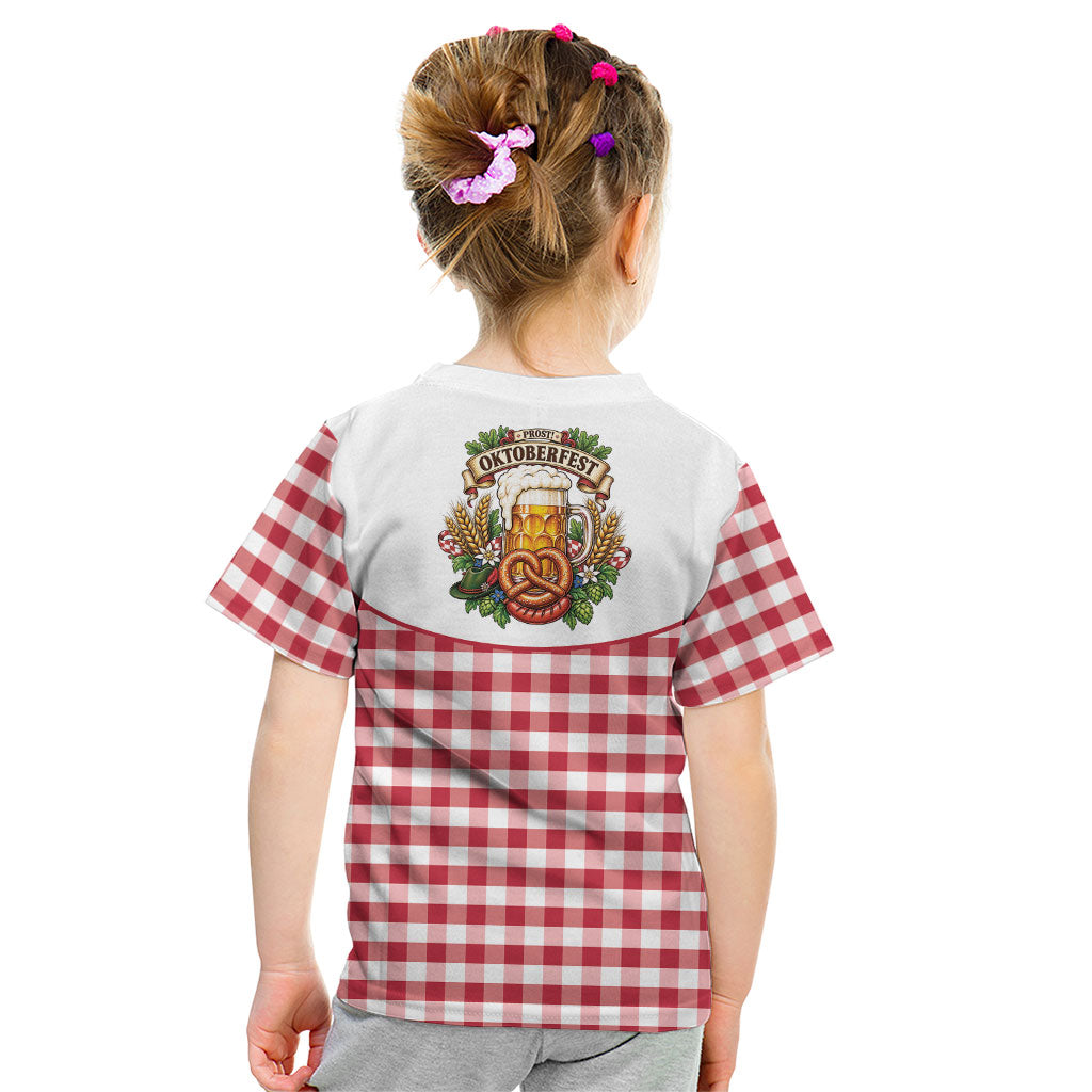 Oktoberfest Kid T Shirt Country Cowboy Style Red Version