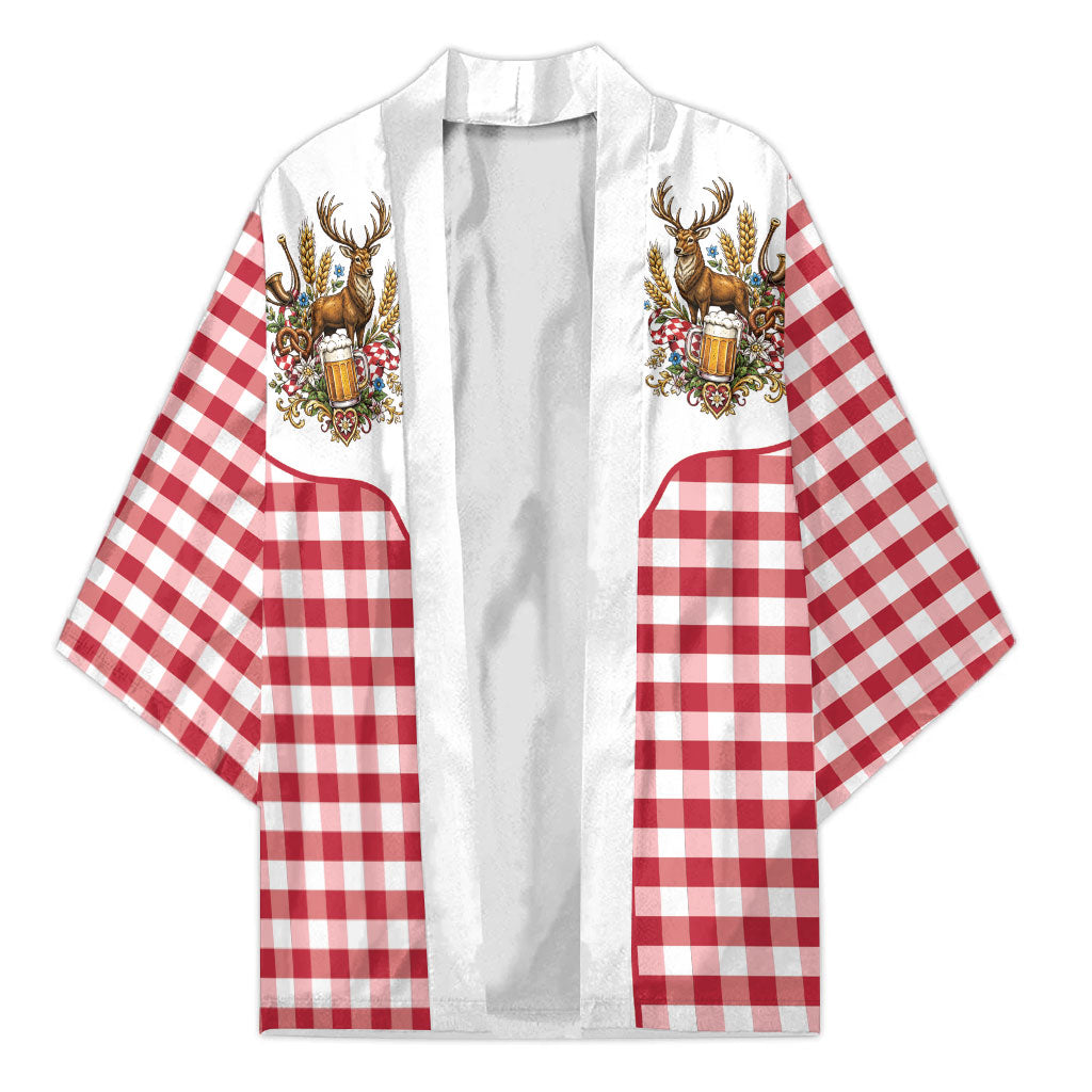 Oktoberfest Kimono Country Cowboy Style Red Version