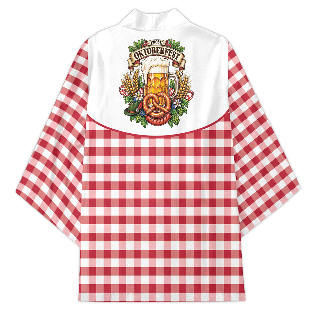 Oktoberfest Kimono Country Cowboy Style Red Version