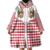 Oktoberfest Wearable Blanket Hoodie Country Cowboy Style Red Version