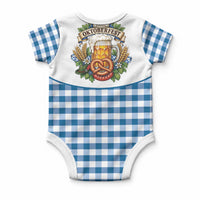Oktoberfest Baby Onesie Country Cowboy Style Blue Version