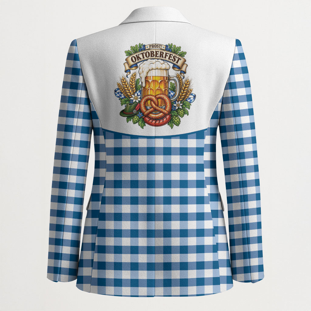 Oktoberfest Blazer Country Cowboy Style Blue Version